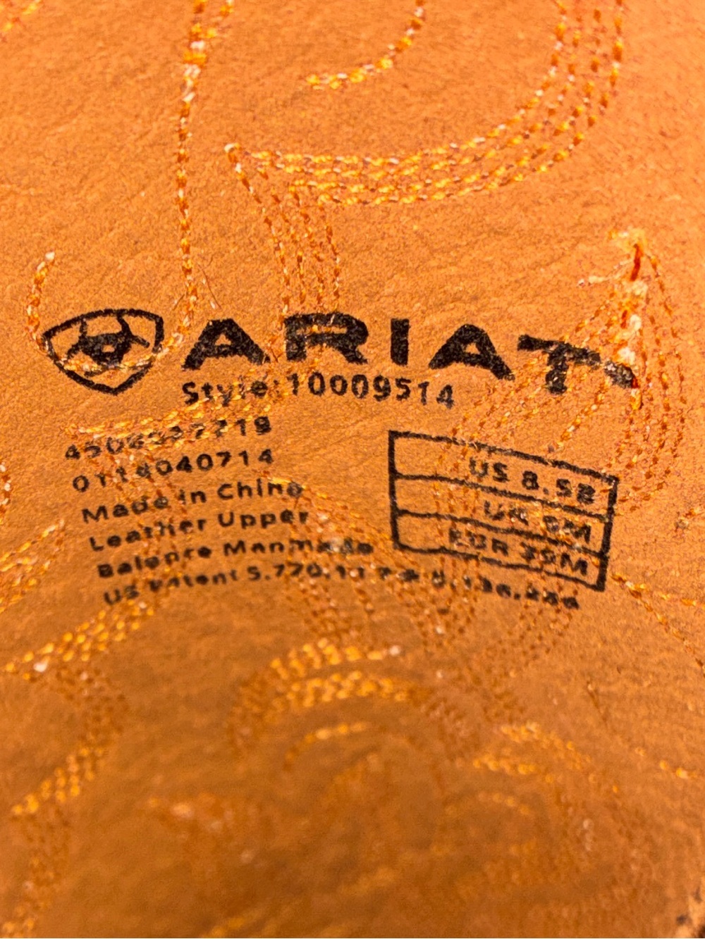 Ariat Women’s Heritage J-Toe Western Cowboy/Cowgirl Boots- size 8.5 B - Picture 12 of 13